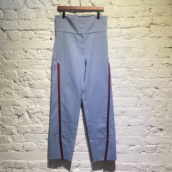 KIKO KOSTADINOV BLUE/BURGUNDY “SATURN WAIST” TROUSERS