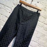 CHARLES JEFFREY LOVERBOY BLACK JACQUARD TROUSERS