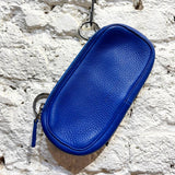 SIMON MILLER COBALT BLUE LEATHER POUCH