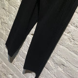 ISSEY MIYAKE HOMME PLISSE BLACK TROUSERS