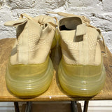 GROUNDS BEIGE WOVEN TRAINERS