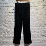 JIL SANDER BLACK STRETCH COTTON TROUSERS