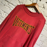 VETEMENTS POUR FEMME TRICOTS ETE 2016 “REVERSIBLE” RED HOODIE