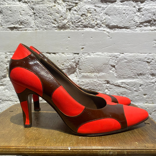 MARNI NEON POLKA DOT HEELS