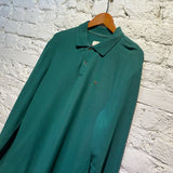 AIMÉ LEON DORE GREEN PIQUE POLO SHIRT