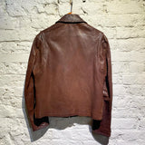 YOHJI YAMAMOTO Y’S BROWN LEATHER JACKET