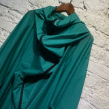 ISSEY MIYAKE TEAL GREEN CAPE JACKET