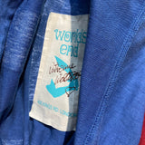 VIVIENNE WESTWOOD/WORLDS END LEONARD PELTIER IS INNOCENT SQUIGGLE SASH TOP