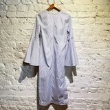 ELLERY STRIPED COTTON “HILDEBERG” V-NECK DRESS