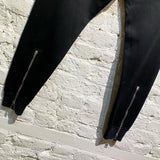 ALEXANDER MCQUEEN BLACK SKULL SWEATPANTS ZIP BACKS