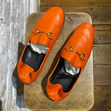 GUCCI ORANGE LOAFERS