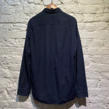 ROBERT GELLER NAVY COTTON/LINEN SHIRT