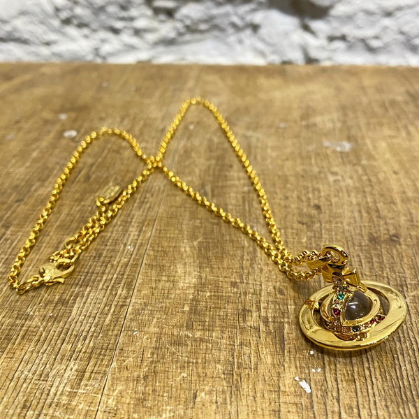 VIVIENNE WESTWOOD GOLD TINY ORB PENDANT