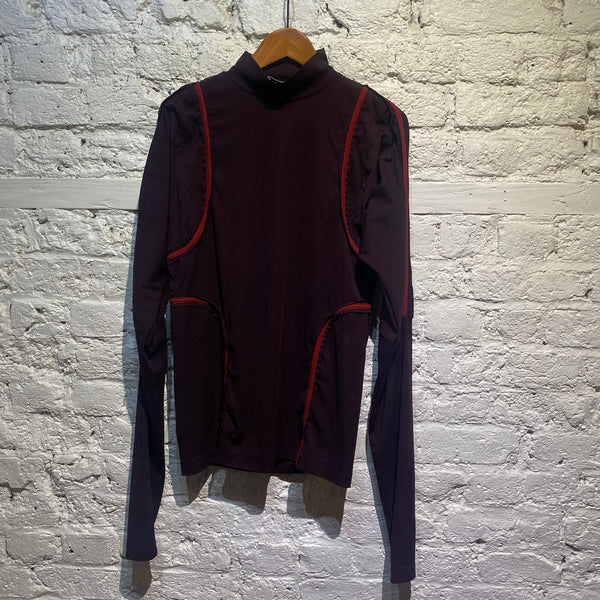 PRONOUNCE BURGUNDY TECH TOP