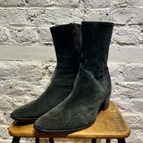 VIVIENNE WESTWOOD BLACK SUEDE JESTER BOOTS