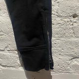 ALEXANDER MCQUEEN BLACK JERSEY TROUSERS DRAWSTRING
