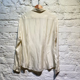 PRADA CREAM SILK SHIRT