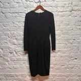 CELINE BLACK FULL SLEEVE DRESS