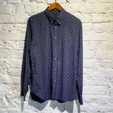 PAUL SMITH P.S NAVY PRINT PATTERN SHIRT