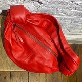 BOTTEGA VENETA RED NAPPA LEATHER BAG