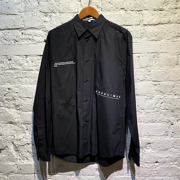 ALEXANDER MCQUEEN MCQ BLACK L/S SHIRT