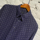 PAUL SMITH P.S NAVY PRINT PATTERN SHIRT