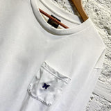 NEEDLES WHITE CREWNECK  L/S TOP