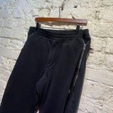 ALEXANDER MCQUEEN BLACK SKULL EMBLEM SWEATPANTS