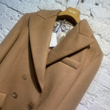 MIU MIU CAMEL OVERCOAT