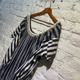 ALEXANDER MCQUEEN MCQ STRIPED DRESS