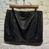 DKNY JEANS LEATHER MINI SKIRT