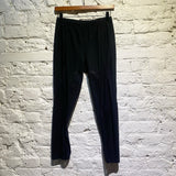JUNYA WATANABE CDG BLACK LEGGINGS WITH MESH INSERTS