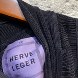 HERVE LEGER MIDNIGHT BODYCON DRESS