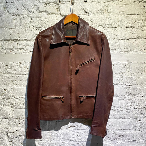 YOHJI YAMAMOTO Y’S BROWN LEATHER JACKET