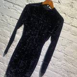 BALENCIAGA MIDNIGHT VELVET PLAYSUIT/DRESS