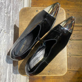 JUNYA WATANABE BLACK CUBAN HEELS SILVER TOES