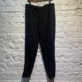 ALEXANDER MCQUEEN BLACK RED WAISTBAND SWEATPANTS