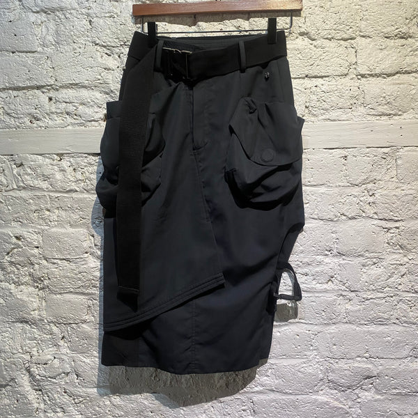 SEIVSON NAVY/BLACK UTILITY SKIRT