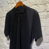 ALEXANDER MCQUEEN BLACK POLO HARNESS SHIRT