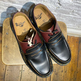 MARGIELA X DR MARTENS BLACK LOAFERS
