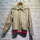 JW ANDERSON BEIGE BOMBER WITH REMOVABLE HOOD