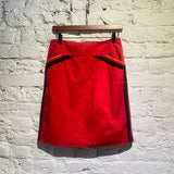 JEAN CHARLES DE CASTELBAJAC RED COTTON SKIRT