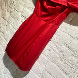 REFORMATION RED SILK “LANELLE” COCKTAIL DRESS