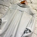 BERENA PALE BLUE QUARTER-ZIP COTTON SHIRT
