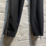HAIDER ACKERMANN BLACK CHAIN BEADED TROUSERS