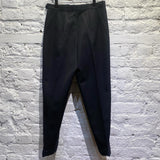 MARGIELA BLACK WOOL TROUSERS WITH GREY SIDE STRIPES AW20017