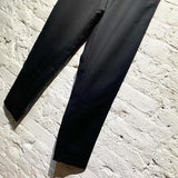 BURBERRY BLACK TIE UP TROUSERS