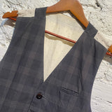 UNDERCOVER CHECK WAISTCOAT