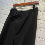 YOHJI YAMAMOTO Y’S BLACK COTTON WIDE LEG TROUSERS