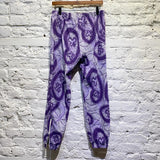 NEEDLES PURPLE PATTERN TOWELLING SWEATPANTS